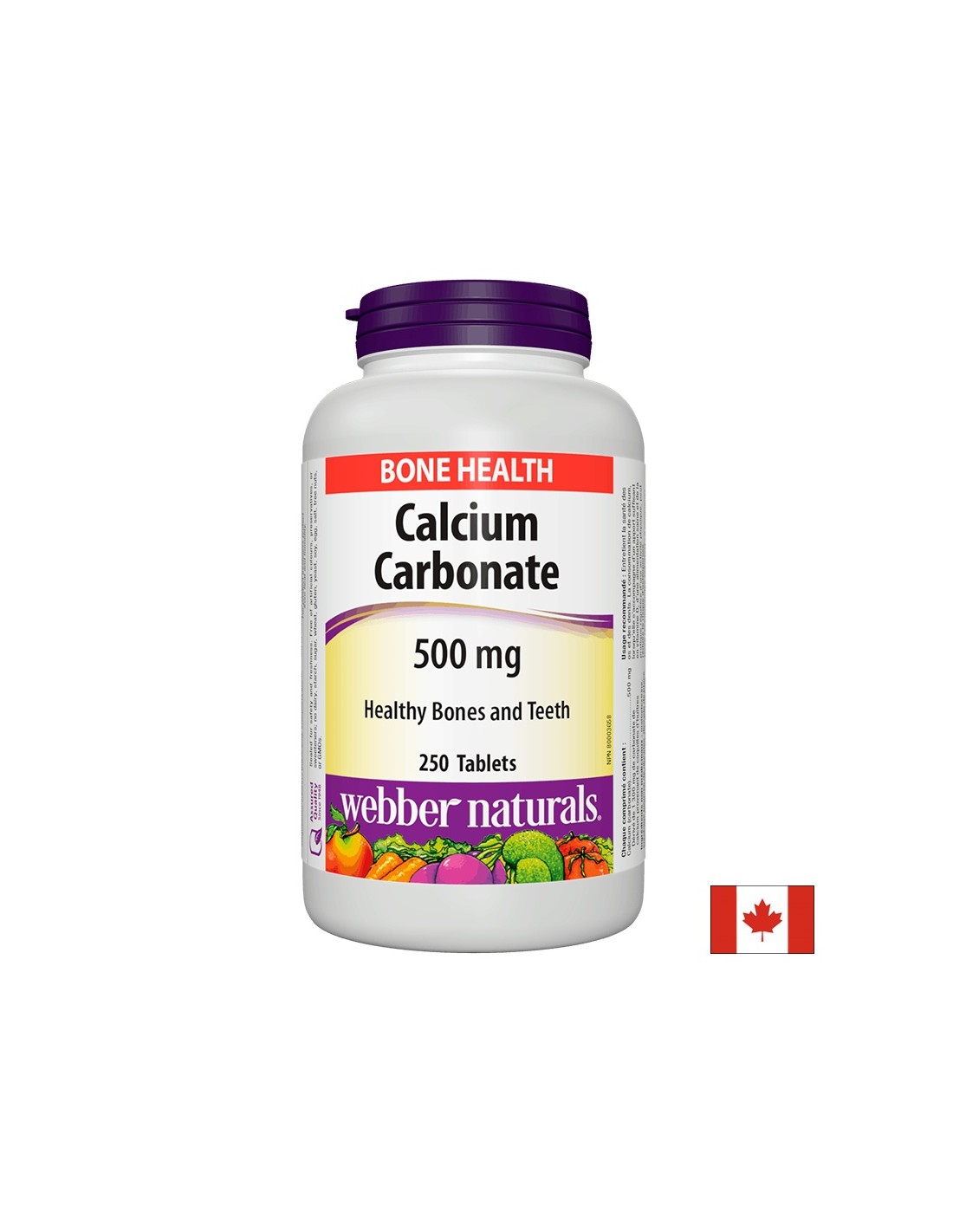 Carbonato di calcio, 500 mg, 250 compresse