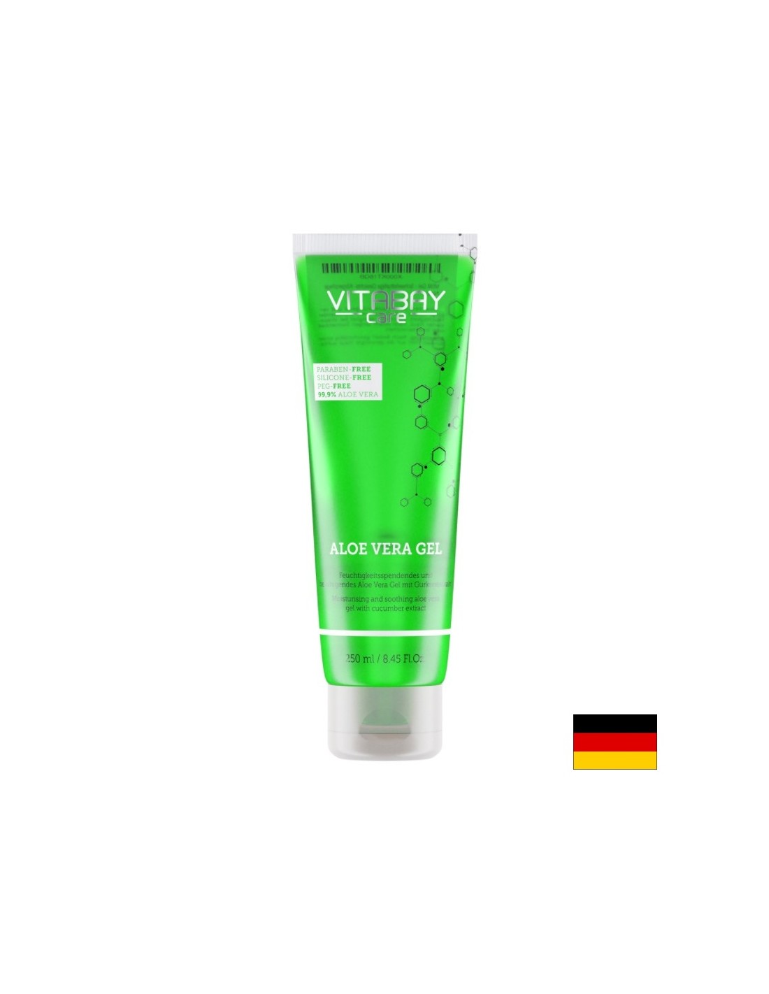 Care Aloe Vera Gel - Gel di aloe vera 99,9% con estratto di cetriolo, 250 ml <tc>Vitabay</tc>