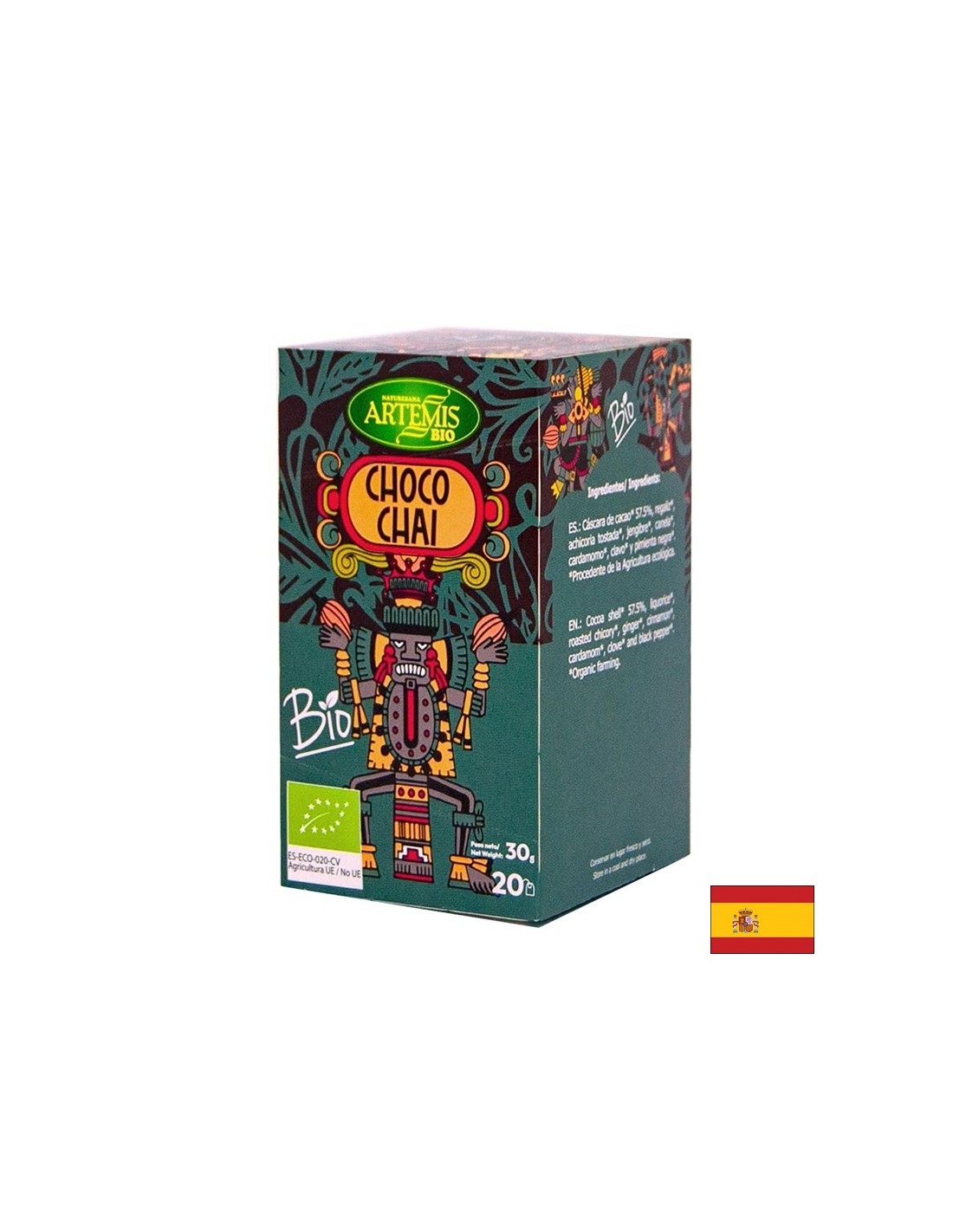 TEA Choco (Choco) Bio, 20 borse da filtro Erba del Moli