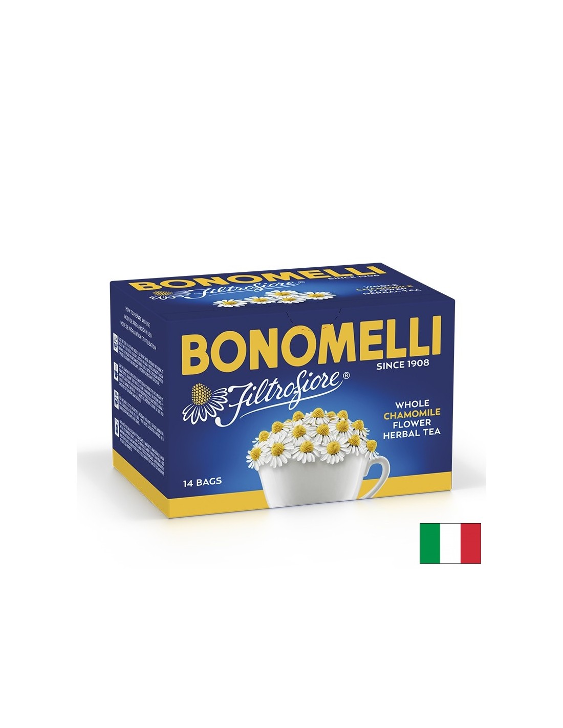 Tè di camomilla (fiore) - rilassamento e buon sonno, 14 sacchetti da filtro