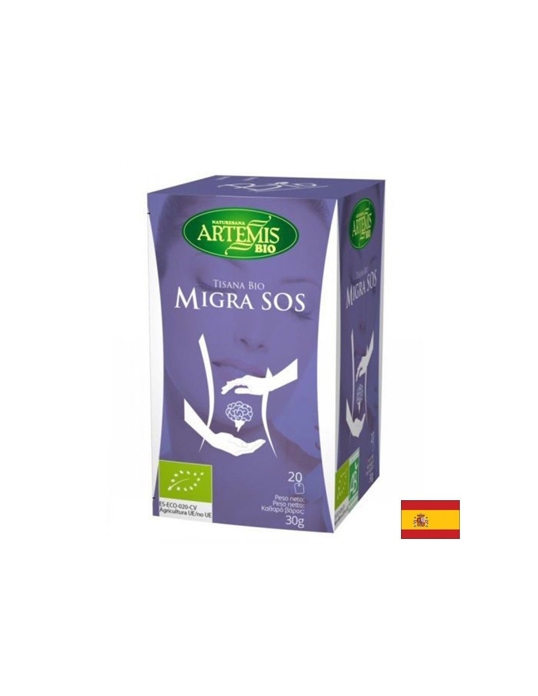Emicrania Bio di tè, 20 sacchetti da filtro x 30 g