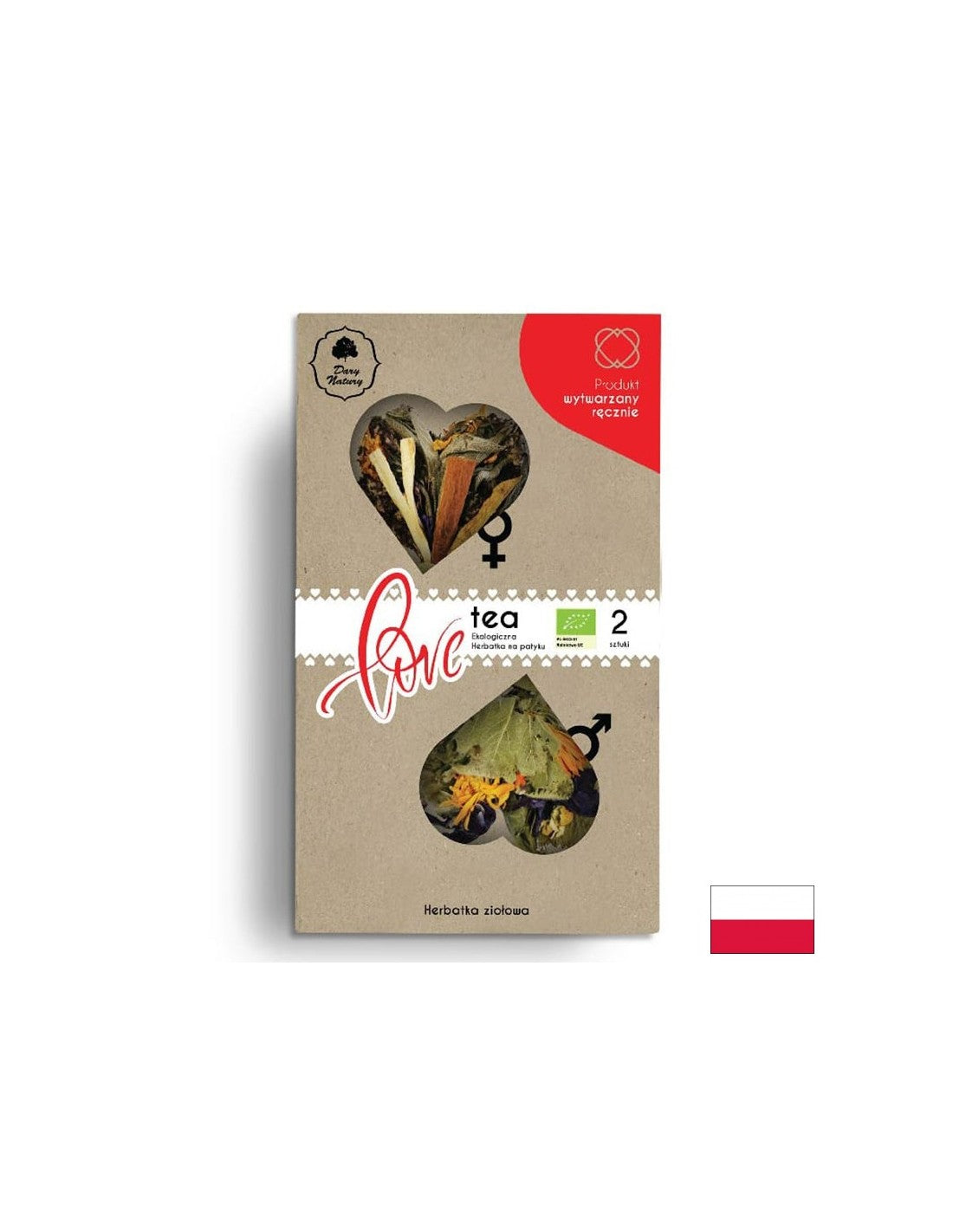 Tè per Lui e per Lei Bio - Love Tea, 2 x 3,5 g <tc>Dary Natury</tc>