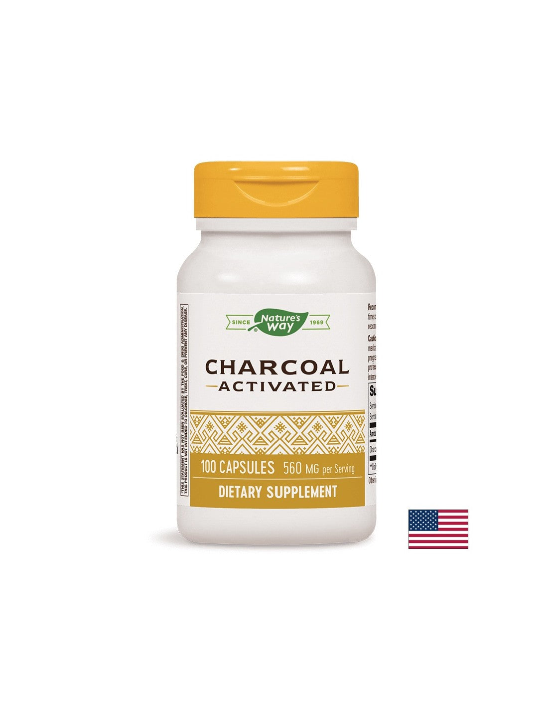 Digestive System Detox - Carbone attivo, 100 capsule Nature's Way