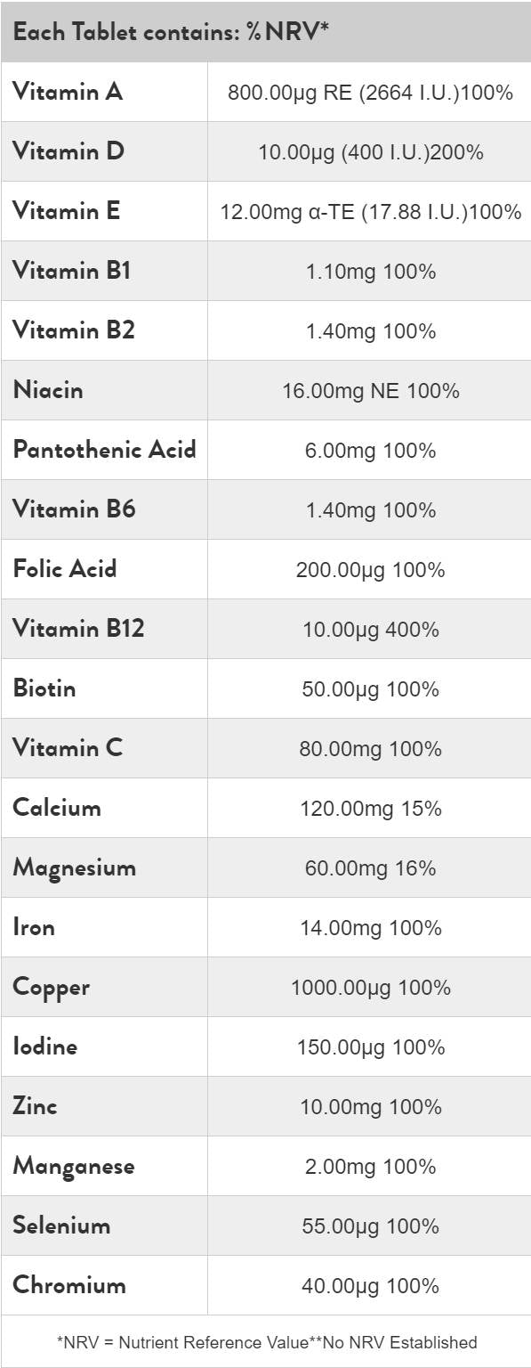 ABC a Z | Multivitaminici vegani - 60 compresse