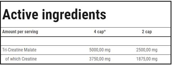 CM3 1250 | Tri -creatina malata - 180 capsule