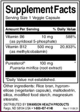 Pueraria Mirifica - Puresterol® | con vitamina B6 e B -12 - 60 capsule