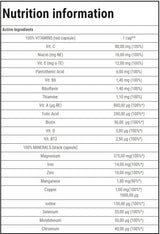 Vitamine e minerali 100% | Endurance - 60 capsule