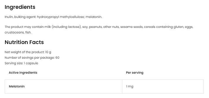 Melatonina 1 mg - 300 compresse