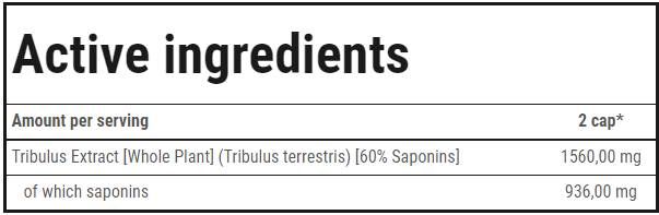 Tribulon - Tribulus terrestris | Formula maschile d'élite - 120 capsule