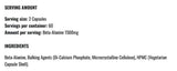 Beta -alanina 1500 - 120 capsule