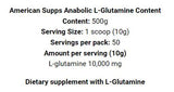 L -glutammina anabolica - 500 grammi