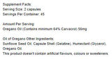 Olio di origano 56 mg - 90 capsule