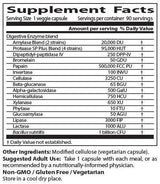 Migliori enzimi digestivi - 90 capsule