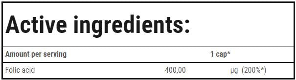 Acido folico 400 mcg - 90 capsule