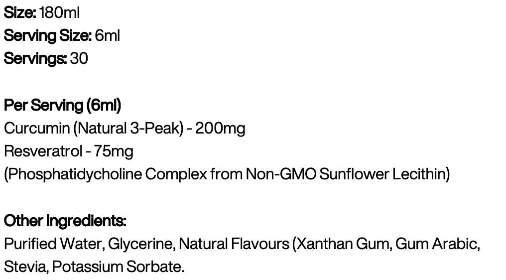 Curcumina liposomiale 200 mg 180 ml