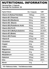 Multi vitamina e minerali+ - 30 capsule