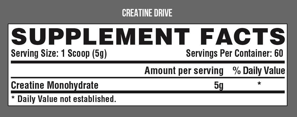 Creatina Drive - 300 grammi