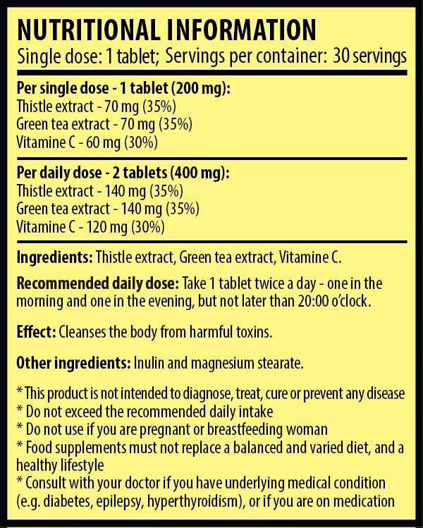DETOX 30 compresse masticabili