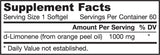 d-Limonene 1000 mg 60 Capsule gel
