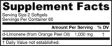 d-Limonene 500 mg 120 capsule gel