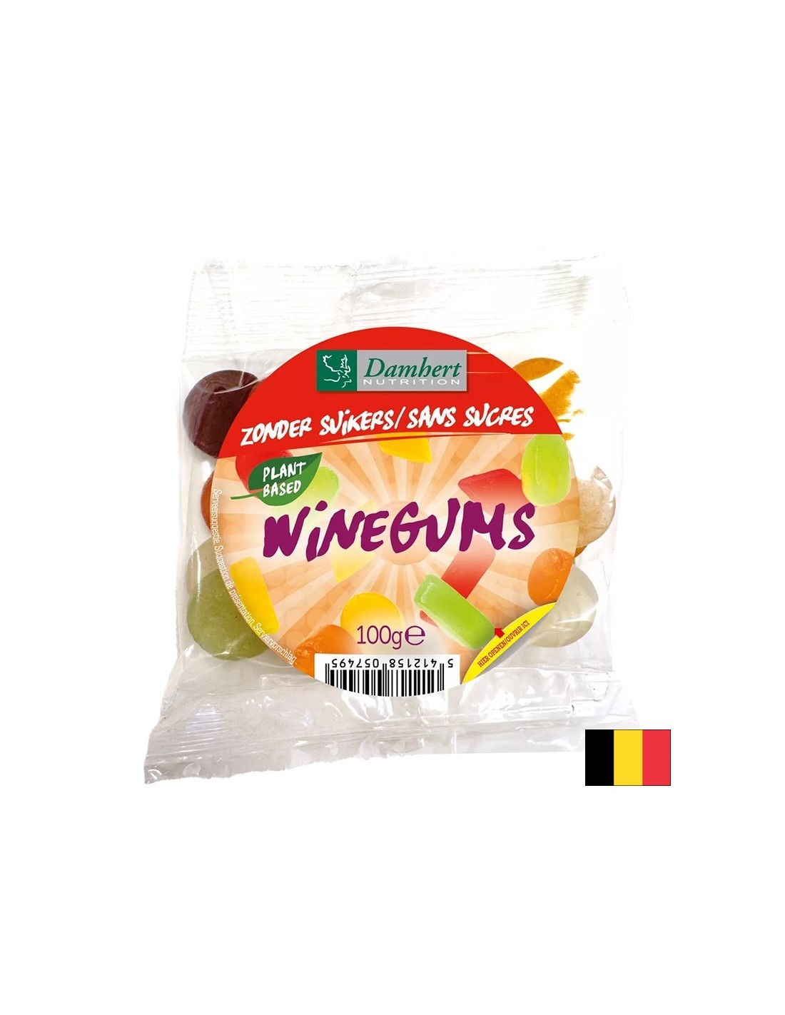 Caramelle alla frutta gommosa (senza zucchero), 100 g