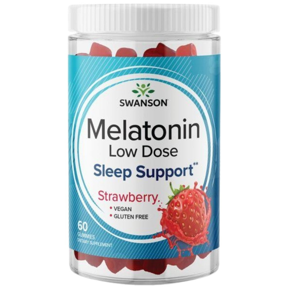 Gummie a bassa dose di melatonina 1 mg | Strawberry - 60 tablet masticabili