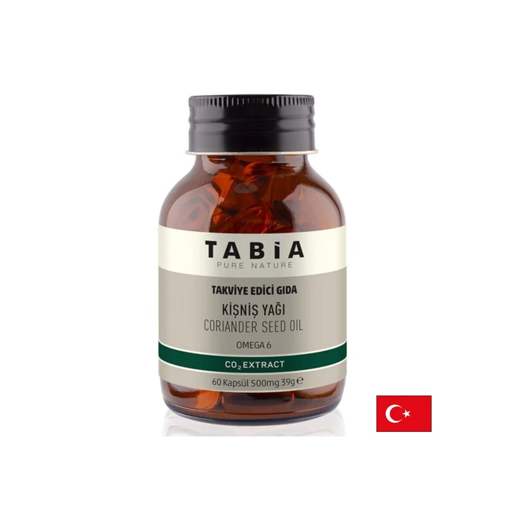 Detox e buona digestione - olio di semi di coriandolo (fonte di omega -6), 500 mg x 60 capsule softgel