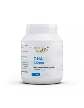 DHA / Docosahexaenoic acid 220 mg, 120 softgel capsules - Nutra Best Europe
