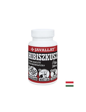 Good blood circulation and venous health - Hibiscus, 700 mg x 60 capsules - Nutra Best Europe