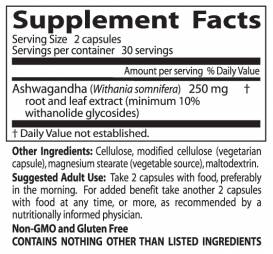 Migliori Ashwagandha 125 mg - 60 capsule
