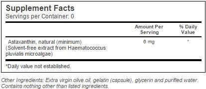 Migliori astaxantina 6 mg - 30 capsule gel