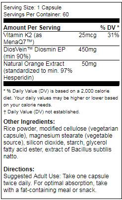 Miglior supporto vene con Diosveina - 60 capsule