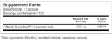 Miglior vitamina C + Qualri ™ C 1000 mg - 120 capsule
