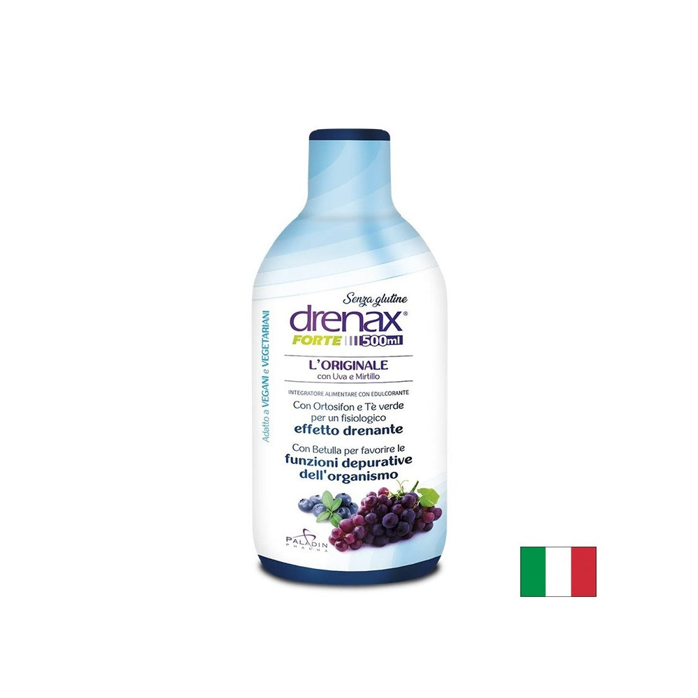 Formula diuretica con semi di uva e mirtillo - Drenax - Forte Drenax®, 500 ml, 16 dosi