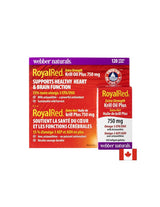 Tripla combinazione per sostenere cuore e cervello - Olio di krill + Omega-3 e astaxantina RoyalRed, 120 capsule softgel