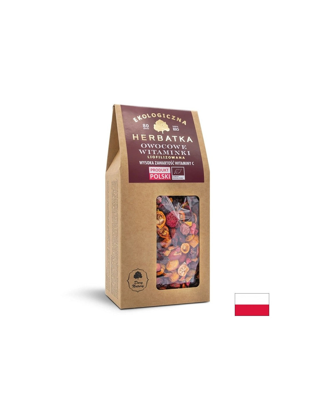 Tè liofilizzato alla frutta Bio, 80 g <tc>Dary Natury</tc>