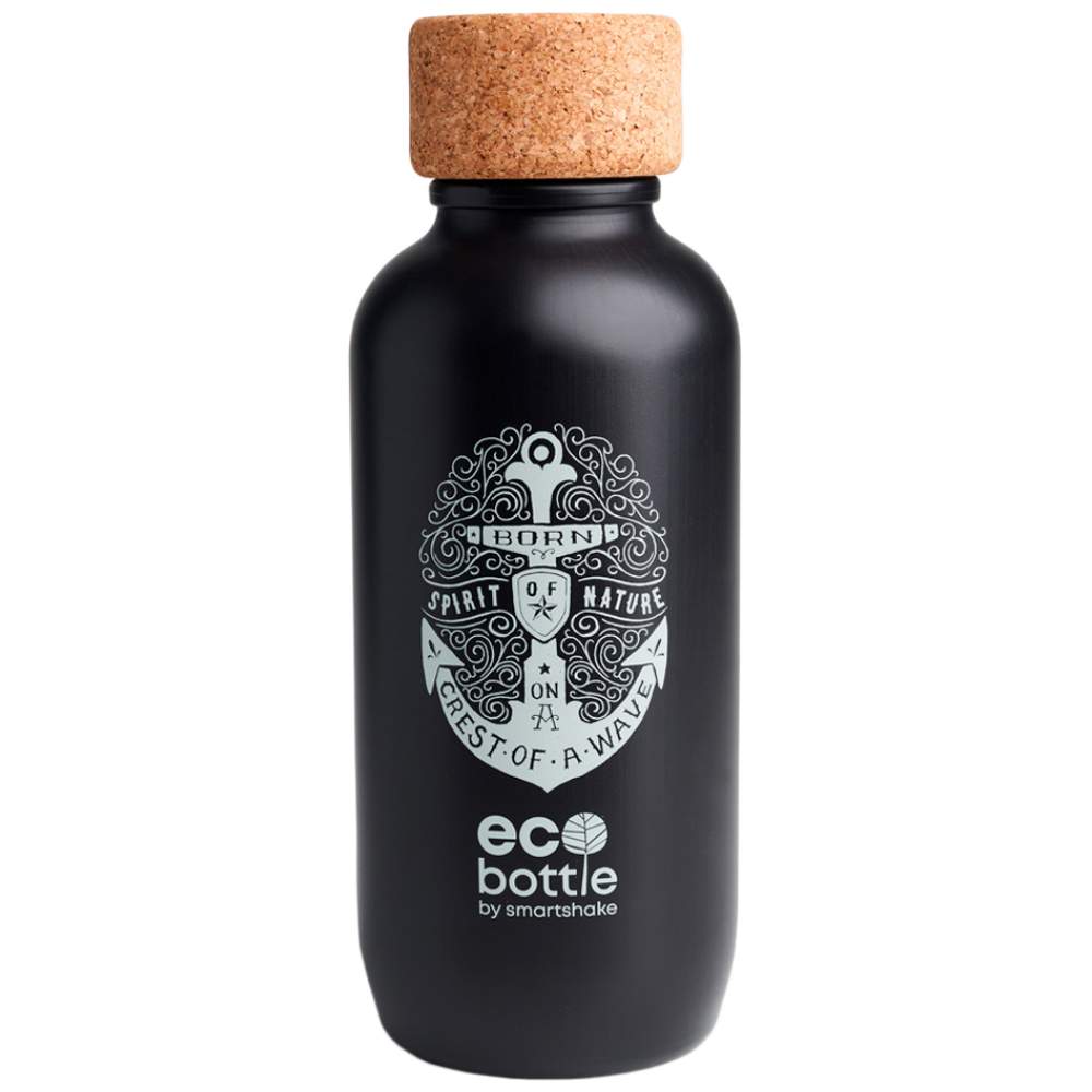 Bottiglia ecologica intelligente | Ancora nera - 650 ml
