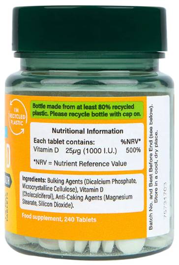Vitamina D3 1000 UI - 240 compresse