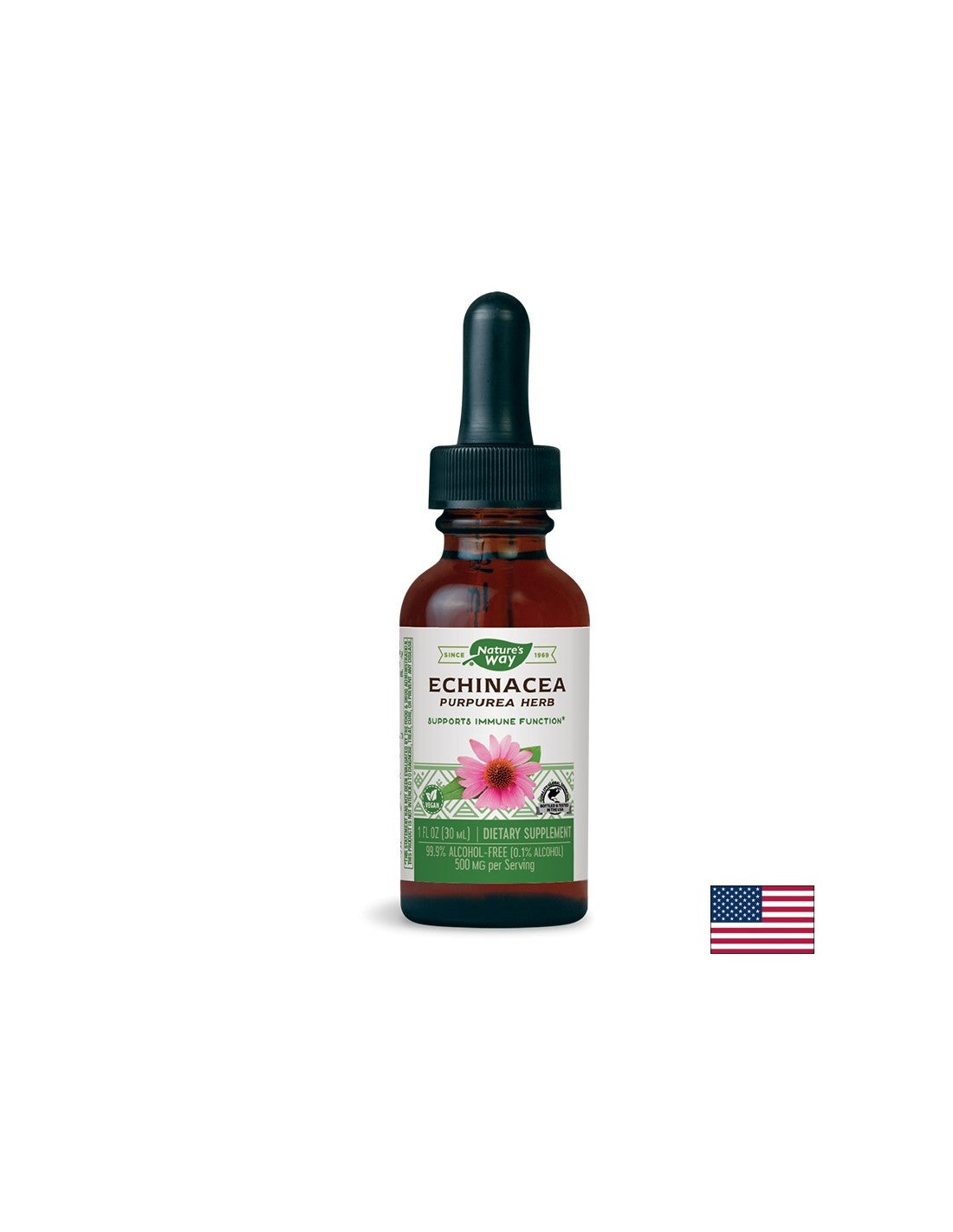 Echinacea - Tinture - Immunità e sistema respiratorio, 30 ml (senza alcol)