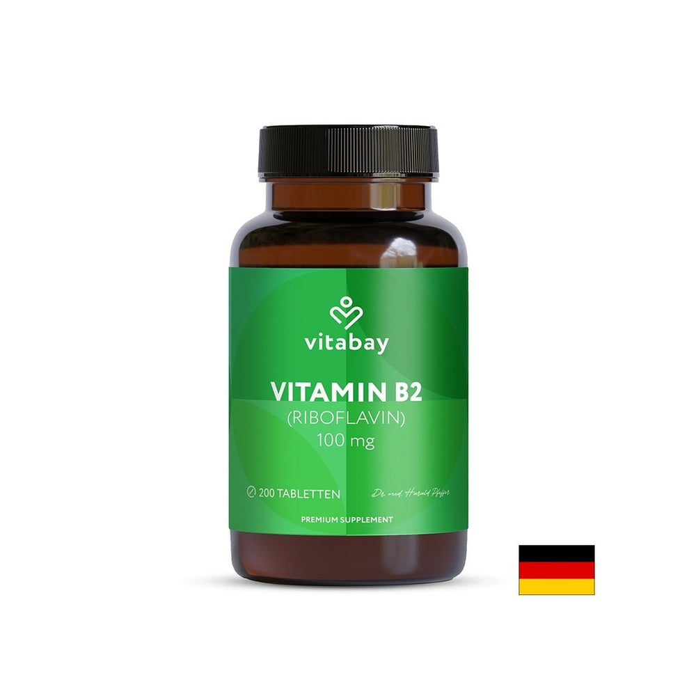 Energia e sistema nervoso - Vitamina B2 (riboflavina), 100 mg x 200 compresse