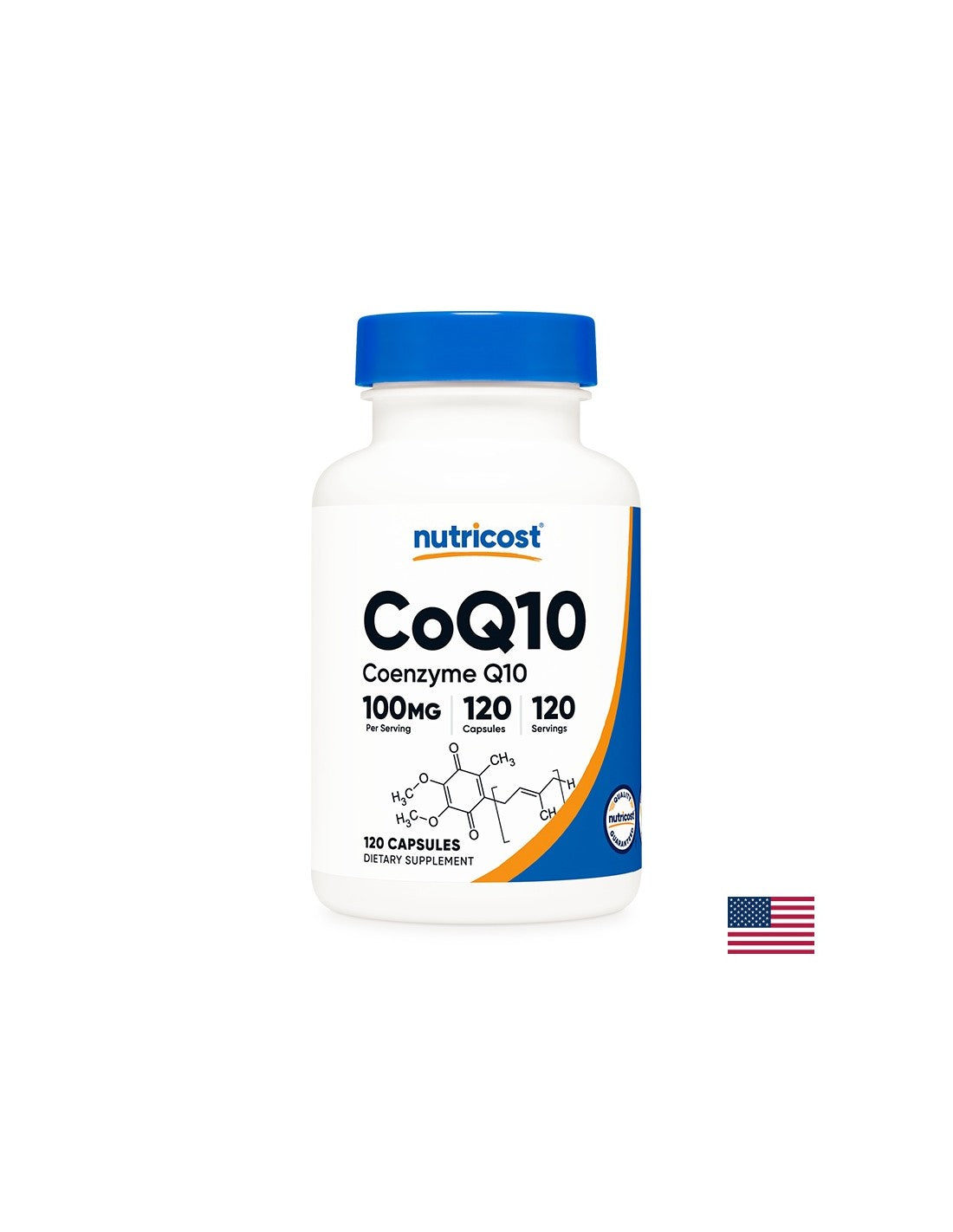 Energia e cuore sano - Coenzima Q10, 100 mg x 120 capsule <tc>Nutricost</tc>