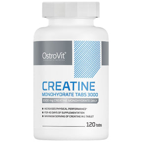 Creatine Monohydrate Tabs 3000 - 120 Tablets - Nutra Best Europe