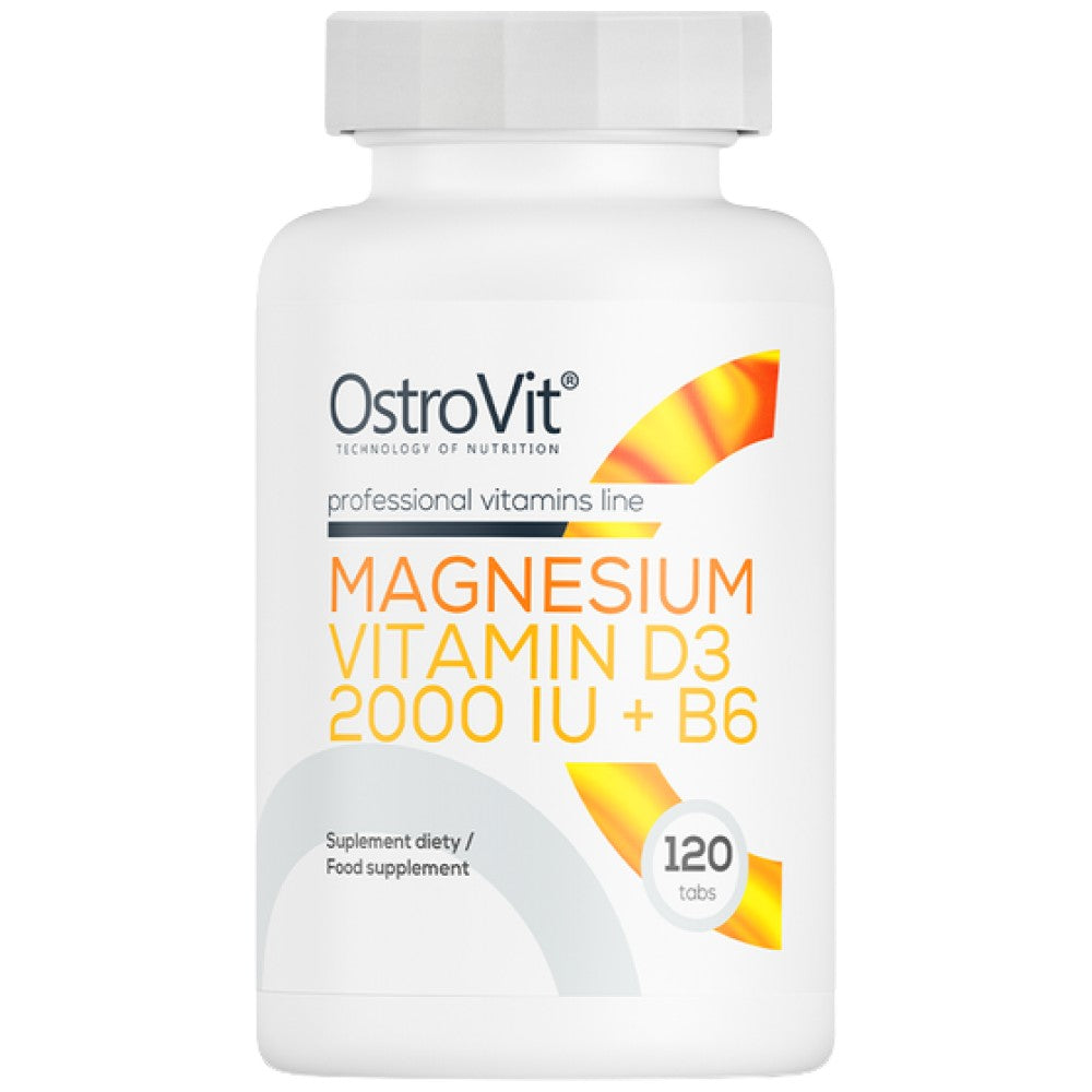 Magnesio + vitamina D3 2000 IU + B6 120 compresse
