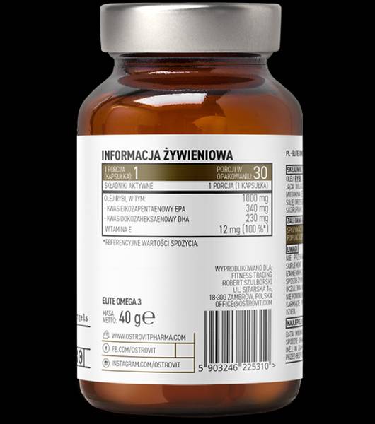 Elite Omega 3 1000 mg + Vitamina E 30 Capsule gel