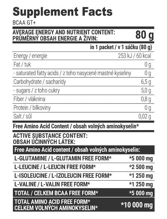 BCAA GT+ - 80 grammi