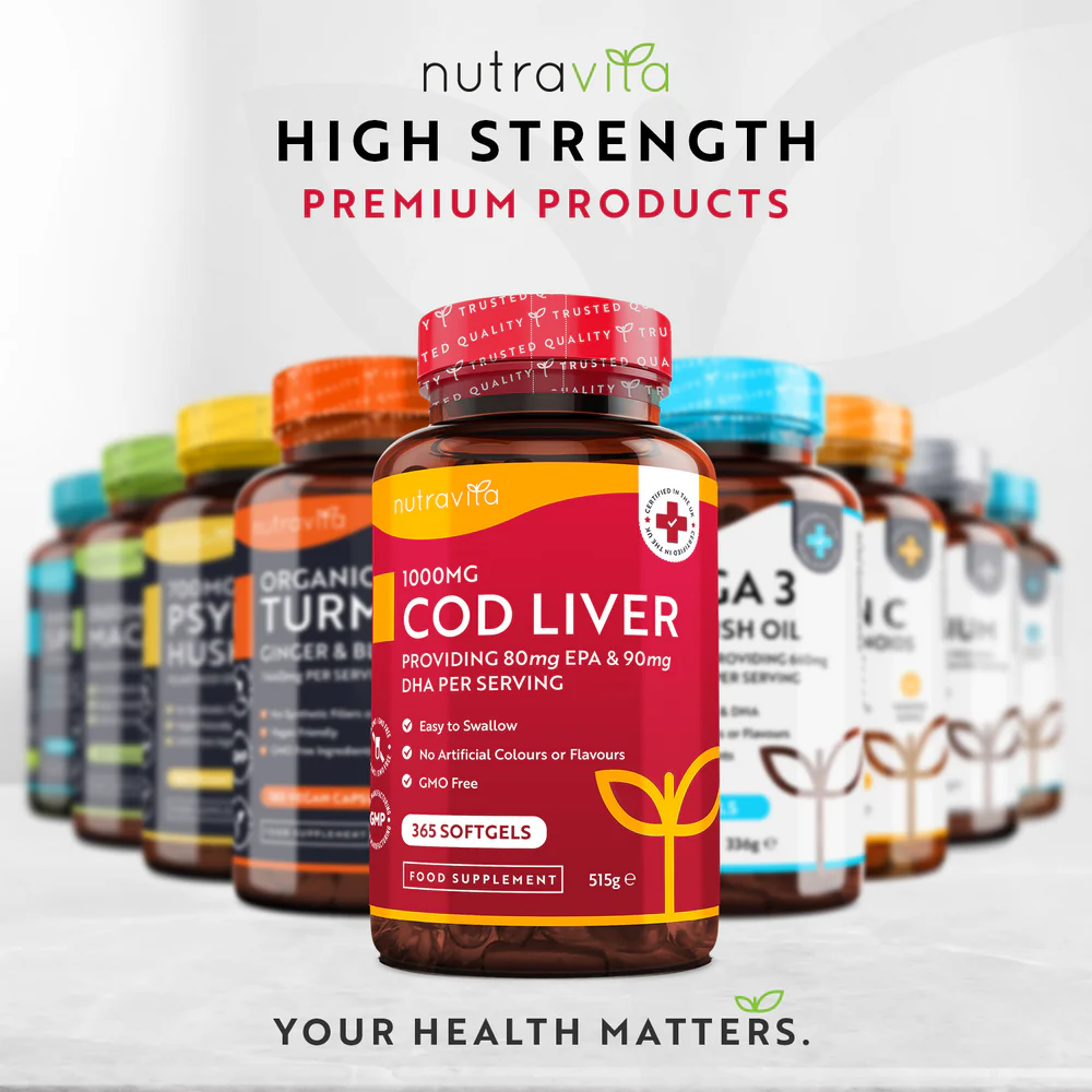 Olio di fegato di merluzzo 1000 mg - 365 Softgels