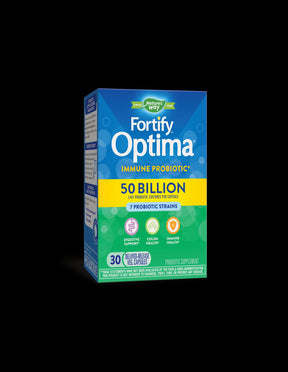 Probiotic for immune health - Fortify Optima Immune Probiotic 50 billion active probiotics, 30 capsules - Nutra Best Europe