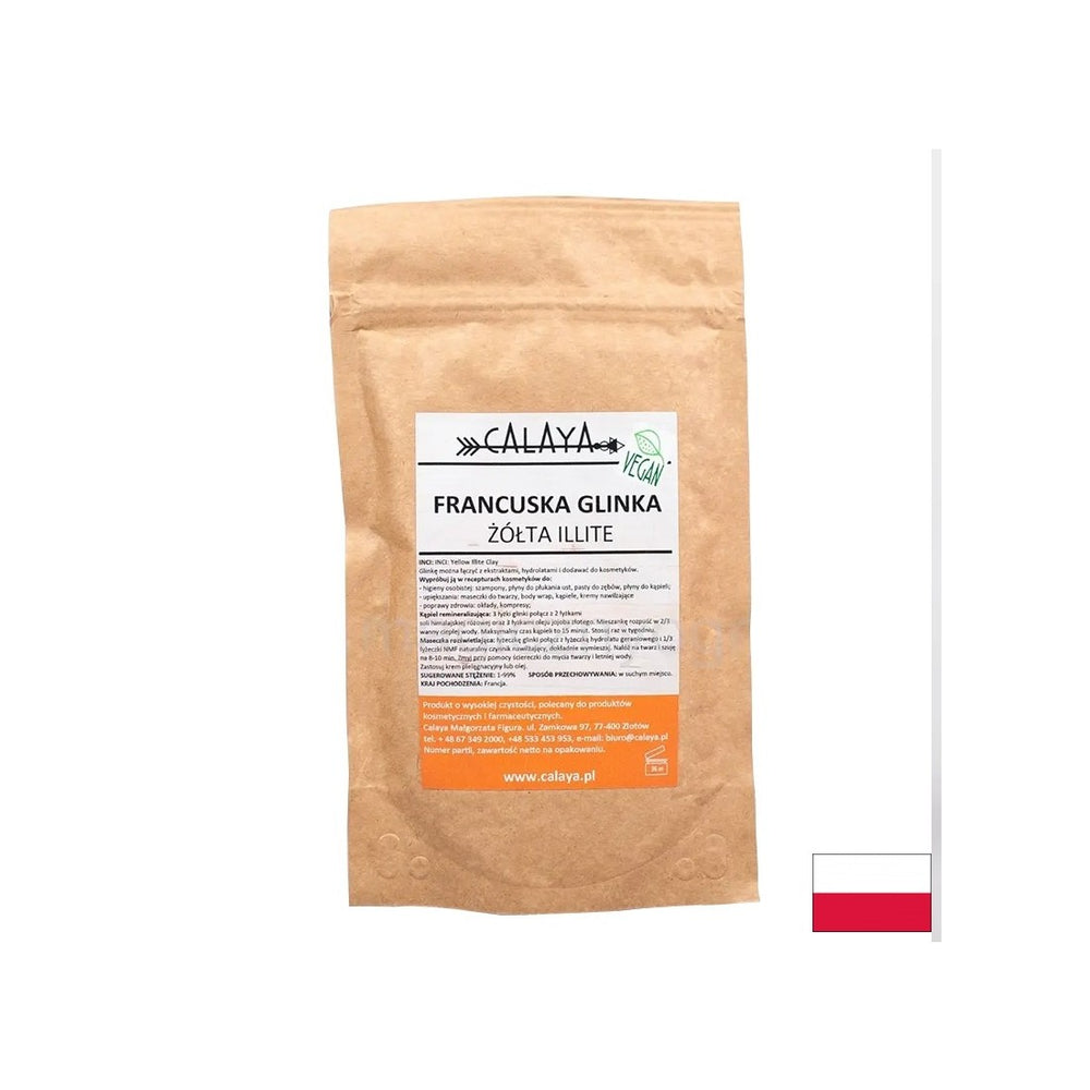 Clay di illite giallo francese, 100 g