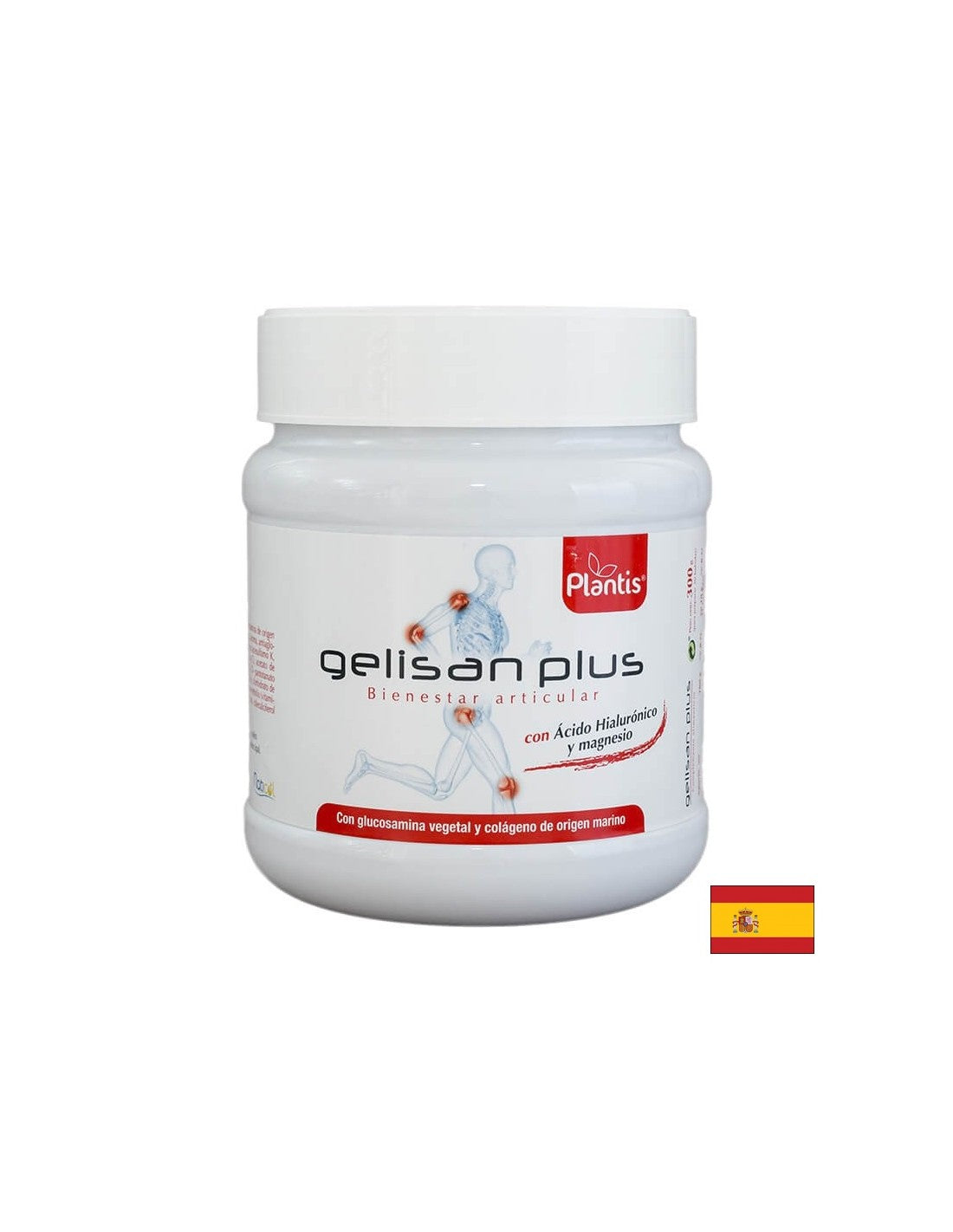 Articolazioni sane e pelle bella - Geli<tc>san</tc> Plus Plantis® - Collagene marino, glucosamina vegetale, acido ialuronico, 300 g, polvere
