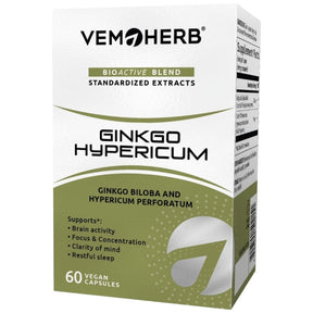 Ginkgo Hypericum - 60 capsules - Nutra Best Europe